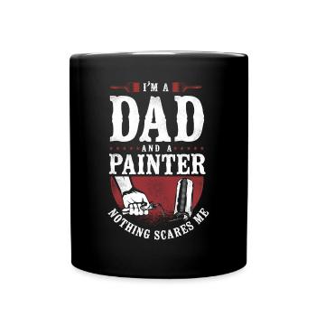 House Painter Decorator Dad I'm A - Full Colour Mug - black - Front
