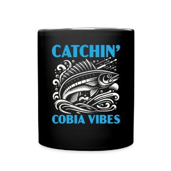Cobia Fishing Lover Fish Catcher Fisher Fisherman - Full Colour Mug - black - Front