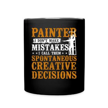 House Painter Decorator Painter I - Full Colour Mug - black - Front