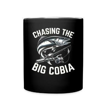 Cobia Fishing Lover Fish Catcher Fisher Fisherman - Full Colour Mug - black - Front
