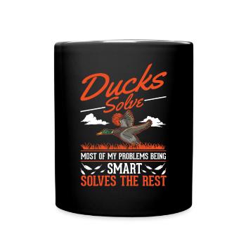 Ducks Gift Duck Duck Breeder - Full Colour Mug - black - Front