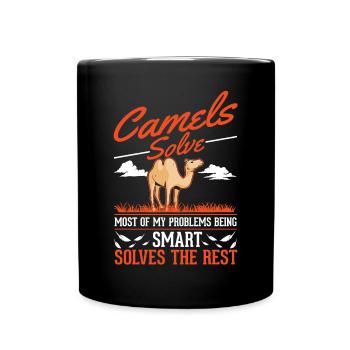 Camel Dromedary Egypt Gift Big Camel - Full Colour Mug - black - Front