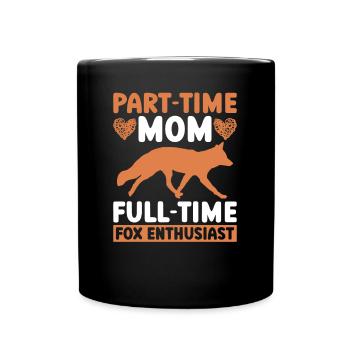 Funny Gifts for Fox Lovers - Full Colour Mug - black - Front