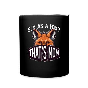 Funny Gifts for Fox Lovers - Full Colour Mug - black - Front