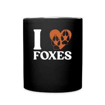 Cadeaux amusants pour les amoureux du renard - Mug uni - noir - Devant