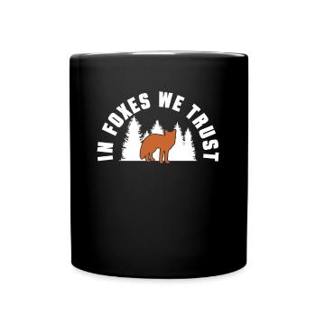 Funny Gifts for Fox Lovers - Full Colour Mug - black - Front