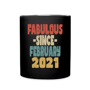 Fabuleux février 2021 - Mug uni - noir - Devant