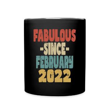 Fabuleux février 2022 - Mug uni - noir - Devant