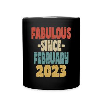 Fabuleux février 2023 - Mug uni - noir - Devant