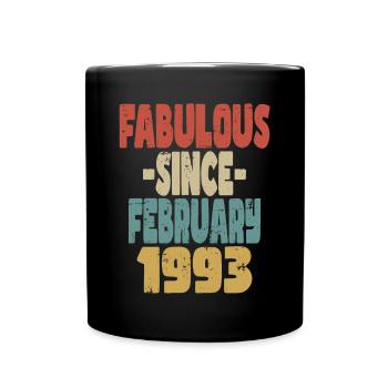 Fabuleux Février 1993 - Mug uni - noir - Devant