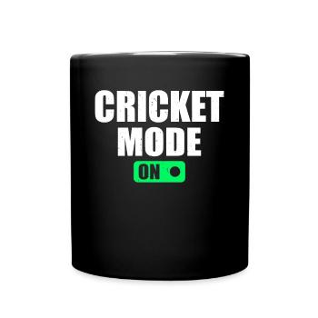 Mode Cricket activé - Joueur de cricket Cricket Cricket - Mug uni - noir - Devant