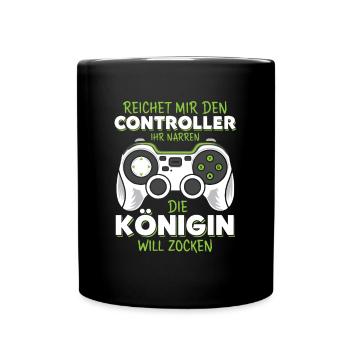 Tends-moi la manette, tu es un imbécile de la reine du pari - Mug uni - noir - Devant