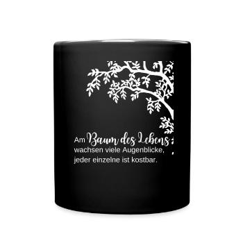 Arbre de vie - Citation d’arbre de vie - Mug uni - noir - Devant