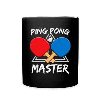 Maître de Ping Pong / Tennis de Table Sport Design - Mug uni - noir - Devant