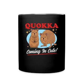 Quokka kangourou à queue courte Quokkas cadeau - Mug uni - noir - Devant