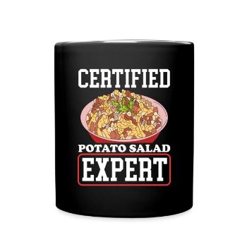 Salade de pommes de terre Expert salade de pommes de terre cadeau - Mug uni - noir - Devant