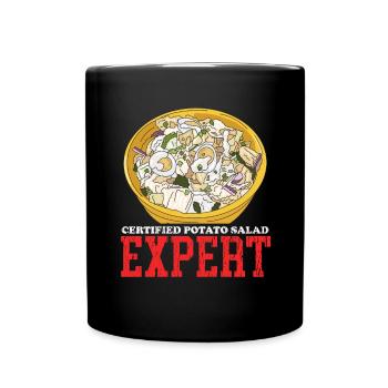 Kartoffelsalat Experte Härdöpfelsalat Geschenk - Tasse einfarbig - Schwarz - Vorne