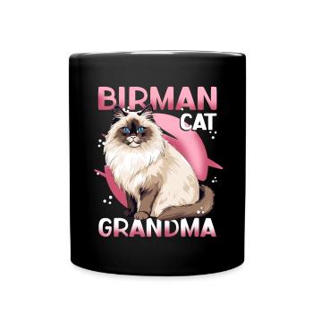 Birman chats mamie Birman chat Birman cadeau - Mug uni - noir - Devant