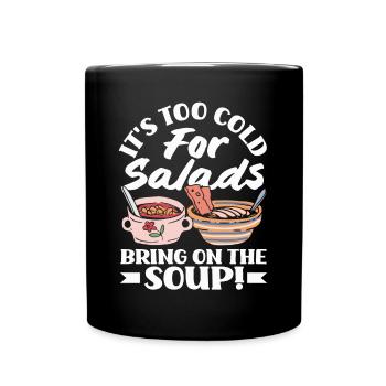 Bring on the Soup Cozy - Tasse einfarbig - Schwarz - Vorne