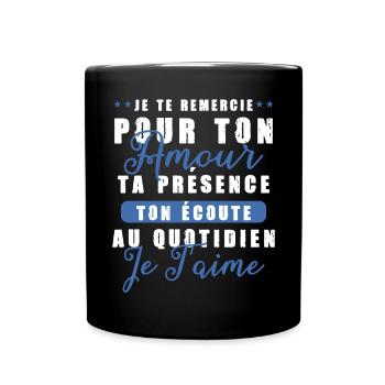 Cadeau Saint Valentin Homme Femme Humoristique - Mug uni - noir - Devant