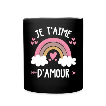Cadeau Saint Valentin Homme Femme Humoristique - Mug uni - noir - Devant