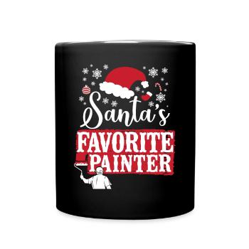 House Painter Decorator Christmas - Full Colour Mug - black - Front