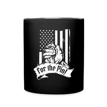 Pour les techniques d’épingle Exercice de lutte à mains nues - Mug uni - noir - Devant