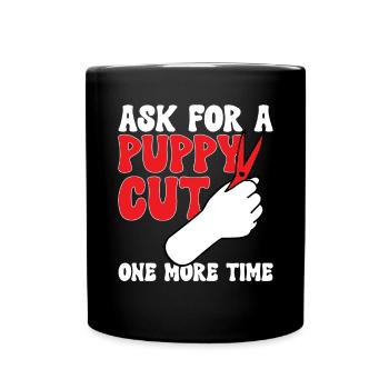 Salon de coiffure pour chiens - Mug uni - noir - Devant