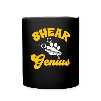 Salon de coiffure pour chiens - Mug uni - noir - Devant