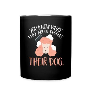 Salon de coiffure pour chiens - Mug uni - noir - Devant