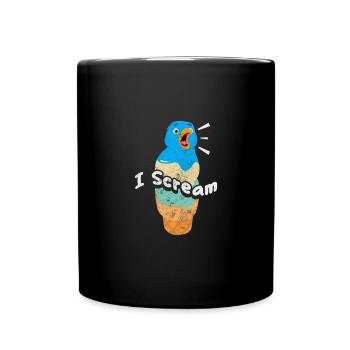 Eiscreme - Tasse einfarbig - Schwarz - Vorne