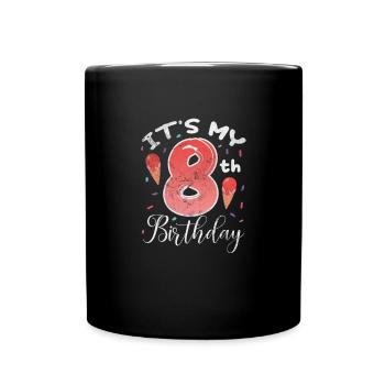Eiscreme - Tasse einfarbig - Schwarz - Vorne