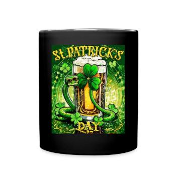 JOUR DE LA SAINT-PATRICK SERPENT BIÈRE TRÈFLE - Mug uni - noir - Devant