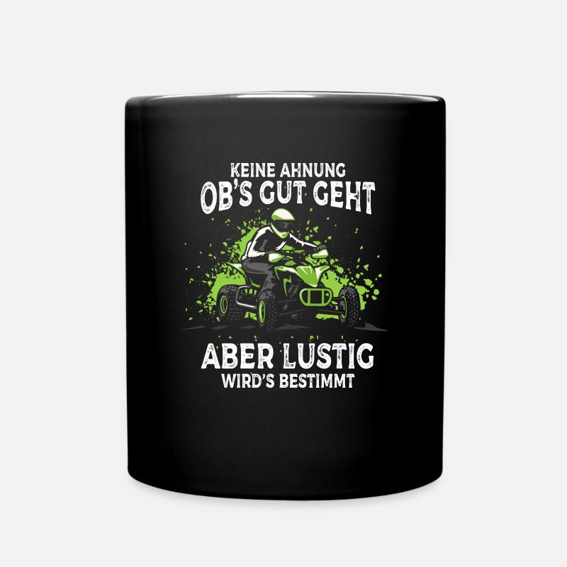 Je ne sais pas si ça va bien se passer mais ça va être quadruple - Mug uni - noir