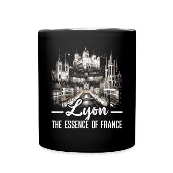 Lyon France Voyage Vacances Touriste J’aime Lyon - Mug uni - noir - Devant
