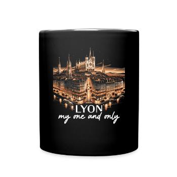 Lyon France Voyage Vacances Touriste J’aime Lyon - Mug uni - noir - Devant