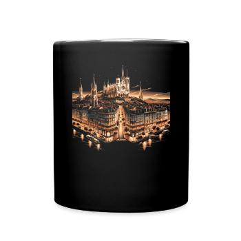 Lyon France Voyage Vacances Touriste J’aime Lyon - Mug uni - noir - Devant