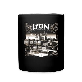 Lyon France Voyage Vacances Touriste J’aime Lyon - Mug uni - noir - Devant