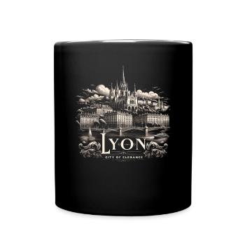 Lyon France Voyage Vacances Touriste J’aime Lyon - Mug uni - noir - Devant