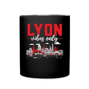 Lyon France Voyage Vacances Touriste J’aime Lyon - Mug uni - noir - Devant