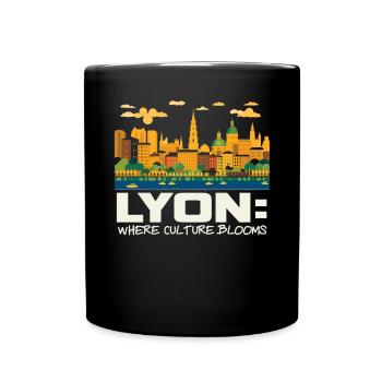 Lyon France Voyage Vacances Touriste J’aime Lyon - Mug uni - noir - Devant