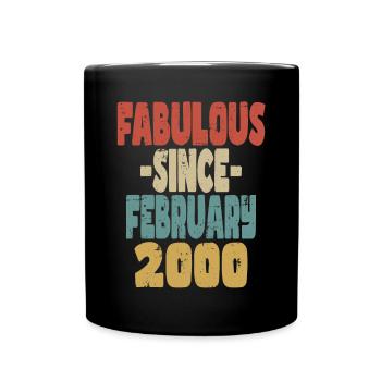 Fabuleux Février 2000 - Mug uni - noir - Devant