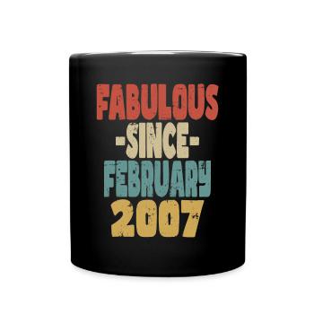 Fabulous February 2007 - Full Colour Mug - black - Front