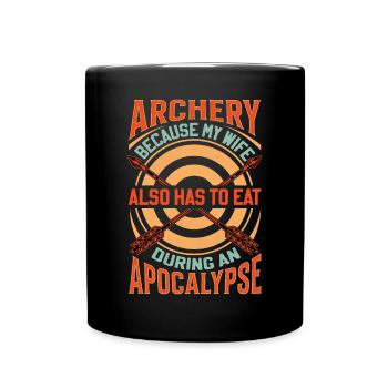 Funny Archery Saying - Apocalypse - Full Colour Mug - black - Front