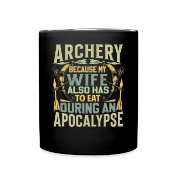 Funny Archery Saying - Apocalypse - Full Colour Mug - black - Front