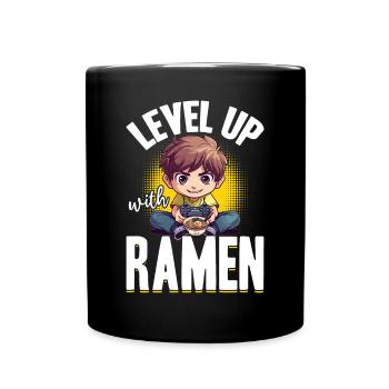 Anime Ramen Gaming Boy Manga Gamer Otaku - Mug uni - noir - Devant