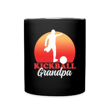 Kickball grand-père Kickballer Kickball joueur cadeau - Mug uni - noir - Devant