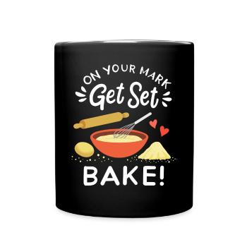 Backen Bäcker Hobbybäcker - Tasse einfarbig - Schwarz - Vorne