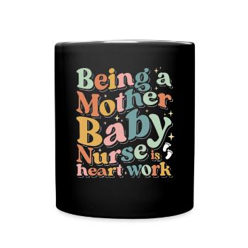 Infirmière Bébé Maternité Infirmière - Mug uni - noir - Devant