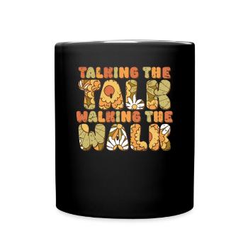 Groovy Speech Language Pathologist SLP - Full Colour Mug - black - Front